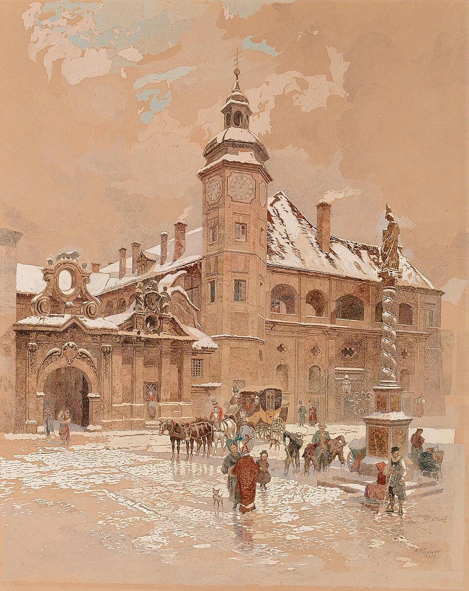 1844-Adolf Wagner - Piazza del Castello (Maribor)